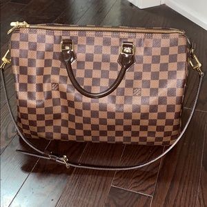 Louis Vuitton Damier Ebene Speedy Bandouliere 35